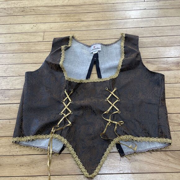 Incharacter Costume Rustic Pirate Lady XL Halloween Boots Stirups and Vest Only - Picture 8 of 16
